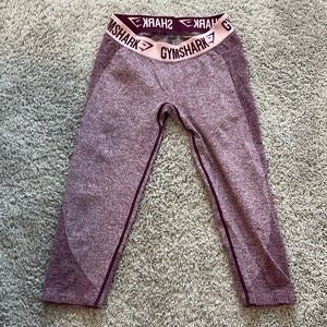 Gym Shark- Purple capri leggings Size M